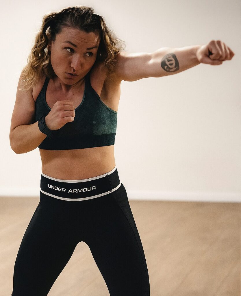 Coach Joséphine en train de boxer